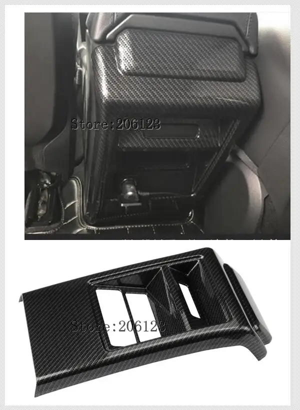 

Car Rear Air Outlet Vent Frame Anti-kick Panel Trim Styling For Land Rover Discovery Sport 2015-2017 Carbon Fiber ABS