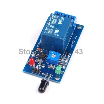 

DC 5V 12V 1 Channel Flame Sensor Module Fire Detection Fire Alarm Sensor Relay Module