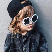 Занавес солнцезащитные очки Новая мода личности UV400 уличные детские очки для мальчиков и девочек A49