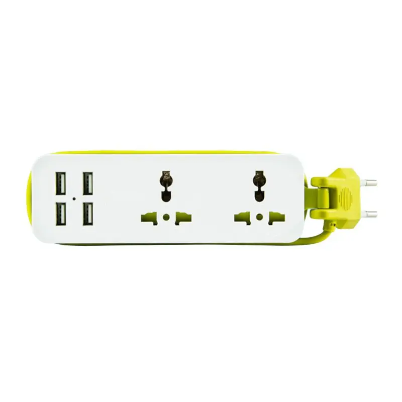 

EU Plug 4 USB Socket Power Strip Electric Surge Protector Smart Wall Charger Hub Y98E