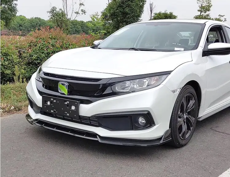 For Honda Civic Body kit spoiler- For Civic SC ABS Rear lip rear spoiler front Bumper Diffuser Bumpers Protector