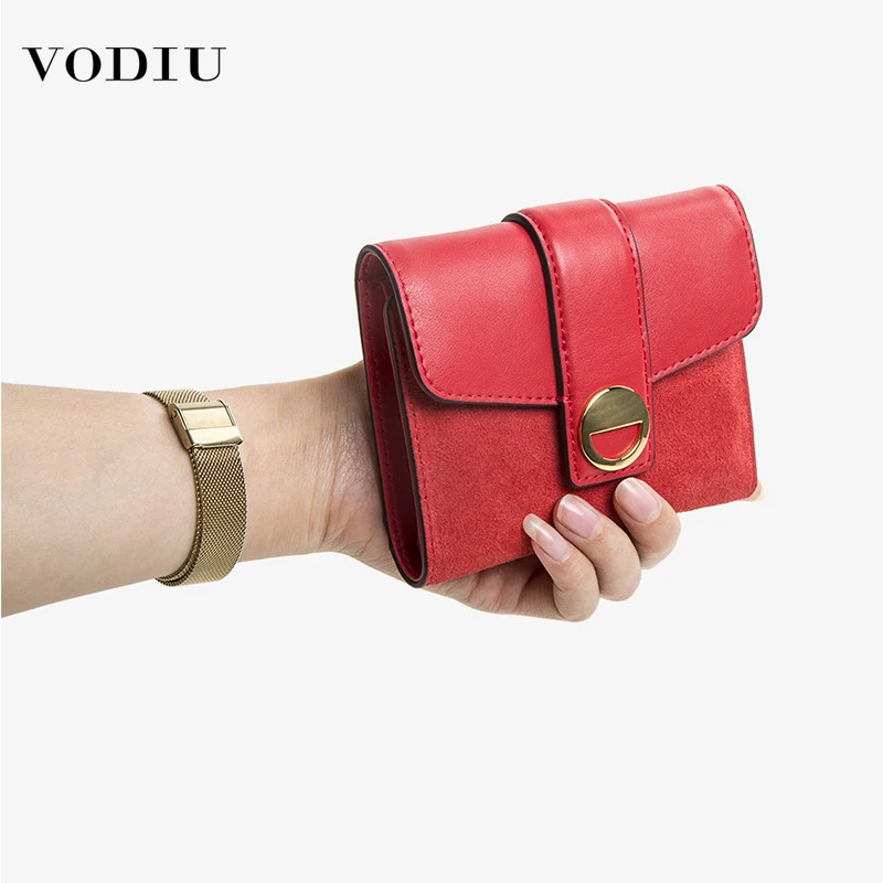 

Women's Wallet Purses Fashion Brand Clutch Folding Clip Coin Card Short Purse Mini Wallet Women Genuine Leather Female Wallets