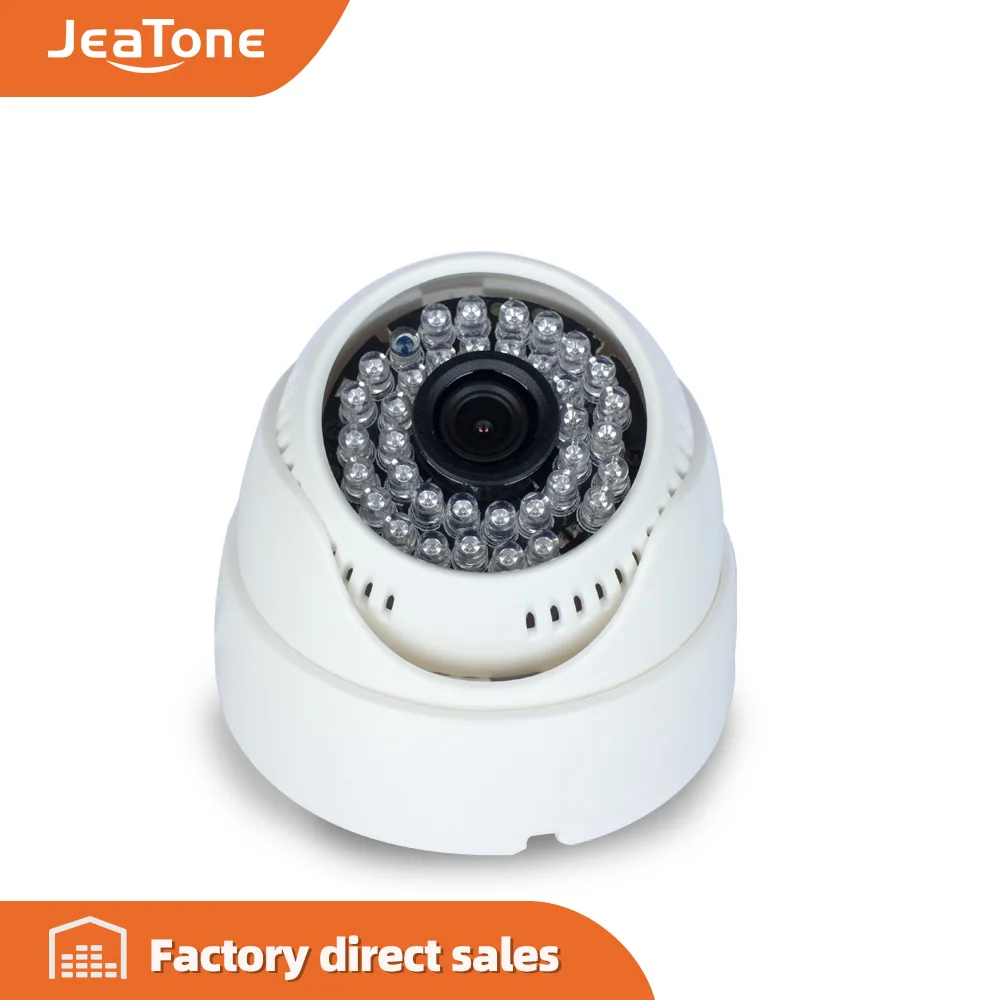 JeaTone 720P/960P/1080P AHD мини камера купола видеонаблюдения для помещения CMOS белого цвета