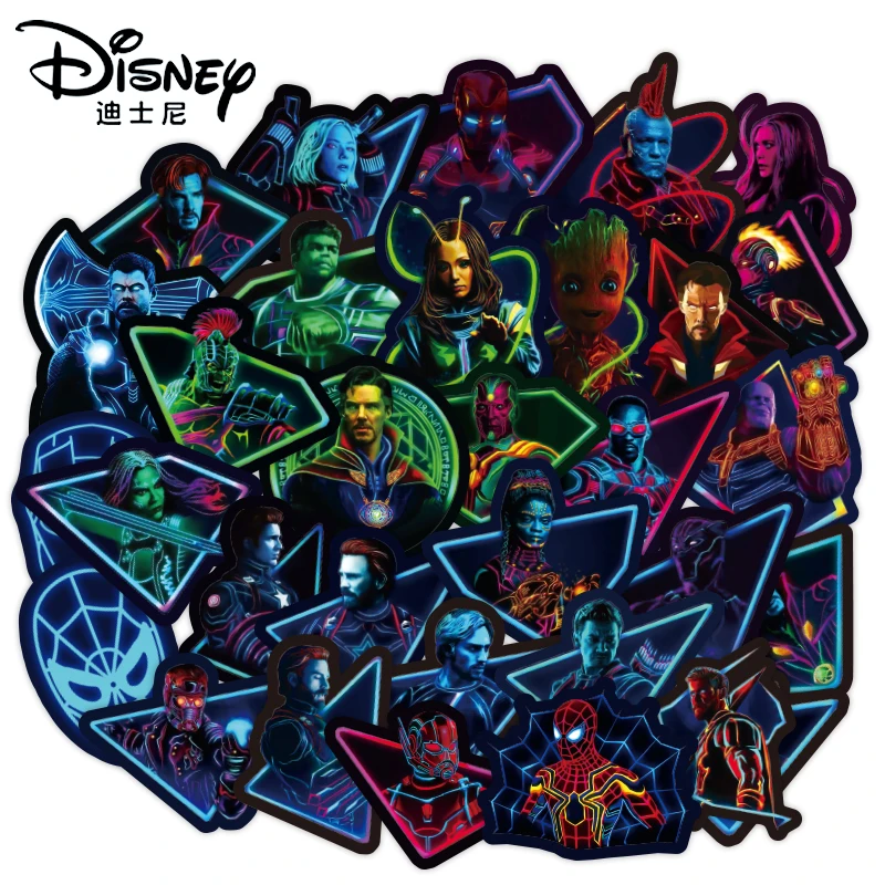 Disney Мстители мультфильм аниме наклейки Marvel Comics водонепроницаемый багаж