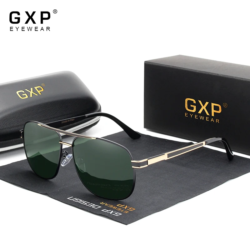 GXP 2021 Модные мужские и женские 100% поляризованные солнцезащитные очки Квадратные Зеркальные Линзы HD