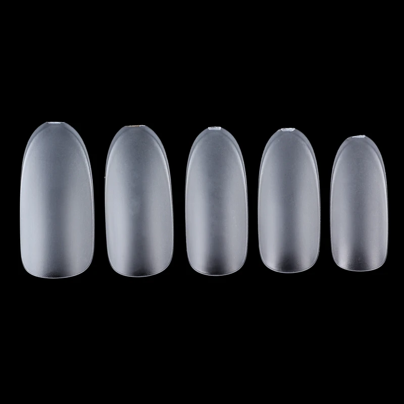 Full Cover Artificial False Nail Tips 300pcs 10 Sizes with Box Clear Ultra Thin Nails for Salon