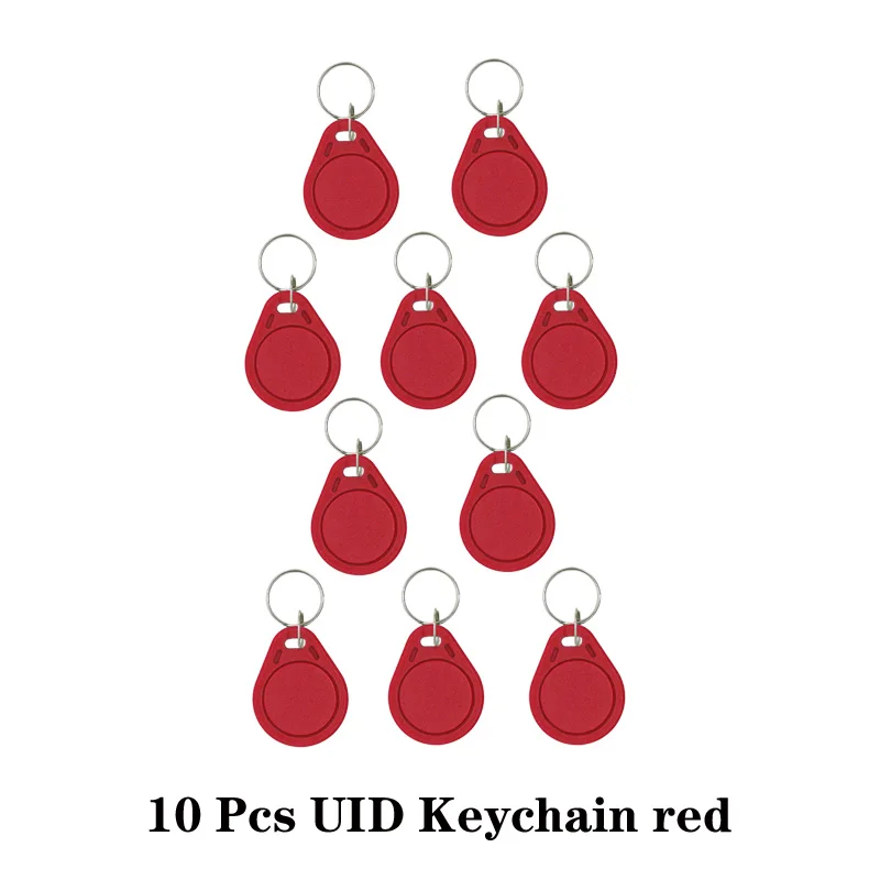 badge reader 5/10Pcs 13.56Mhz Rfid Tag M1 NFC Key IC Card Uid Changeable Token Attendance Management Keychain ABS Waterproof Keyfobs Tags door access card Access Control Systems