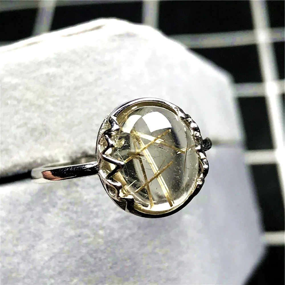Gold Rutilated Ring (53)