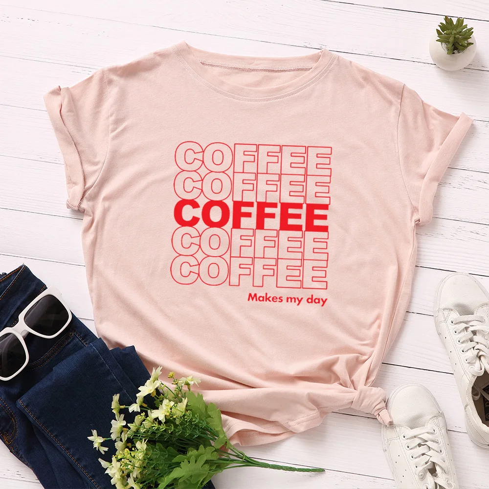 JFUNCY 100% Cotton Summer T Shirt Women O-neck Short Sleeve Woman Tees Tops Oversize S-5XL Casual Female T-shirts