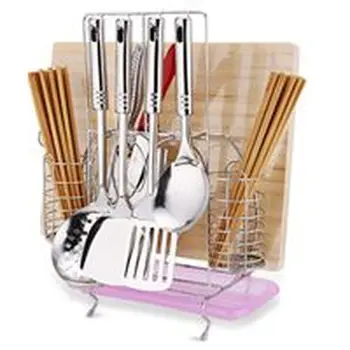 

Stainless Steel Solid Knife Holder Kitchen Supplies Knife Holder Chopping Board Chopsticks Cutting Board Kitchen Rack Kitchen