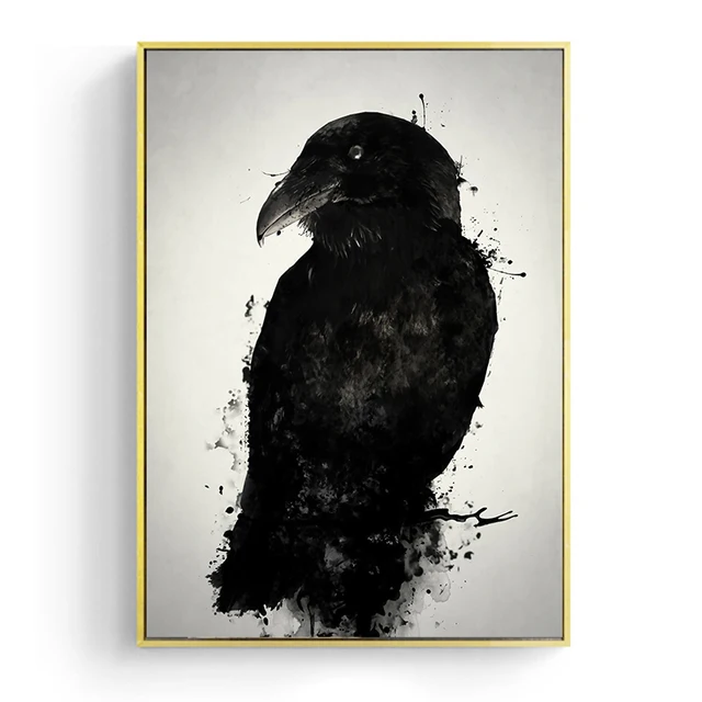 Jepang Poster Lapis Baja Samurai Raven Dinding Seni Lukisan Kanvas Cetakan Vintage Dinding Gambar Untuk Ruang Permainan Dekorasi Kamar Painting Calligraphy Aliexpress