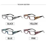 Reading Glasses Ladies Quality Fashion Rectangular Frame with Comfort Spring Hinge Reader Eyeglasses for Women 2.0 3.0 4.0 5.0 3