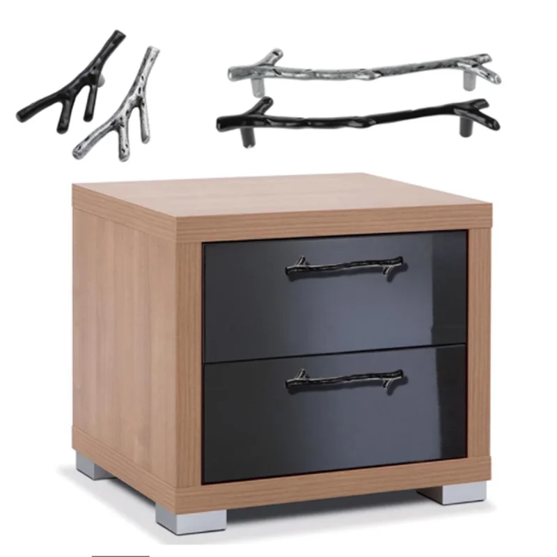 

Nordic Fashion Tree Branch Handles For Cabinets And Drawer Handle Kitchen Furniture Door Handles Bathroom Hardware Black Silver