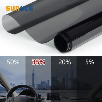 

SUNICE Heat Insulation 35%VLT Building Window Film 99% Anti-UV Solar Tint Film/Car Window Tint Film Free Shipping 152cmx50cm