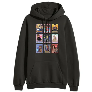 

Classic 80s Movies Women Winter Hoodies Valentine's Day Hooded Sweatshirts Outerwear Female Kawaii Pink Casual Hoody Pullover