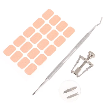 

1 Set Ingrown Toenail Correction Tool Nail Pedicure Elastic Patch Straightening Clip Brace Bunion Corrector Set