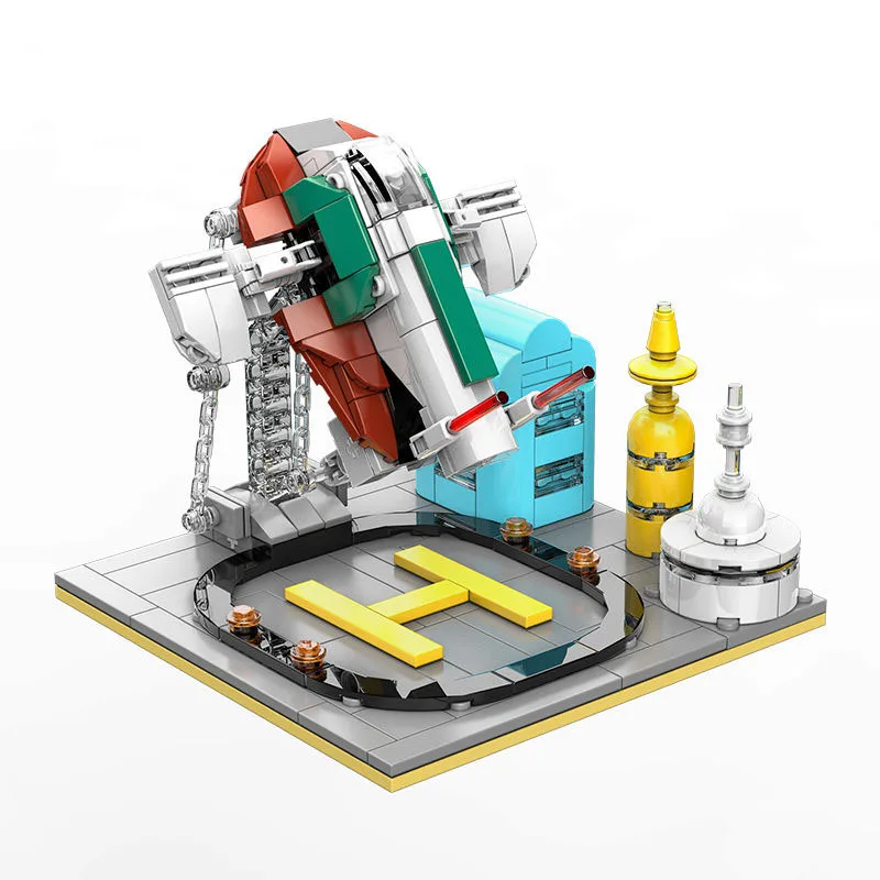 

Mini Star sci tech vehicle slave 1 building block suspension anti gravity balance placement boy puzzle toy gift