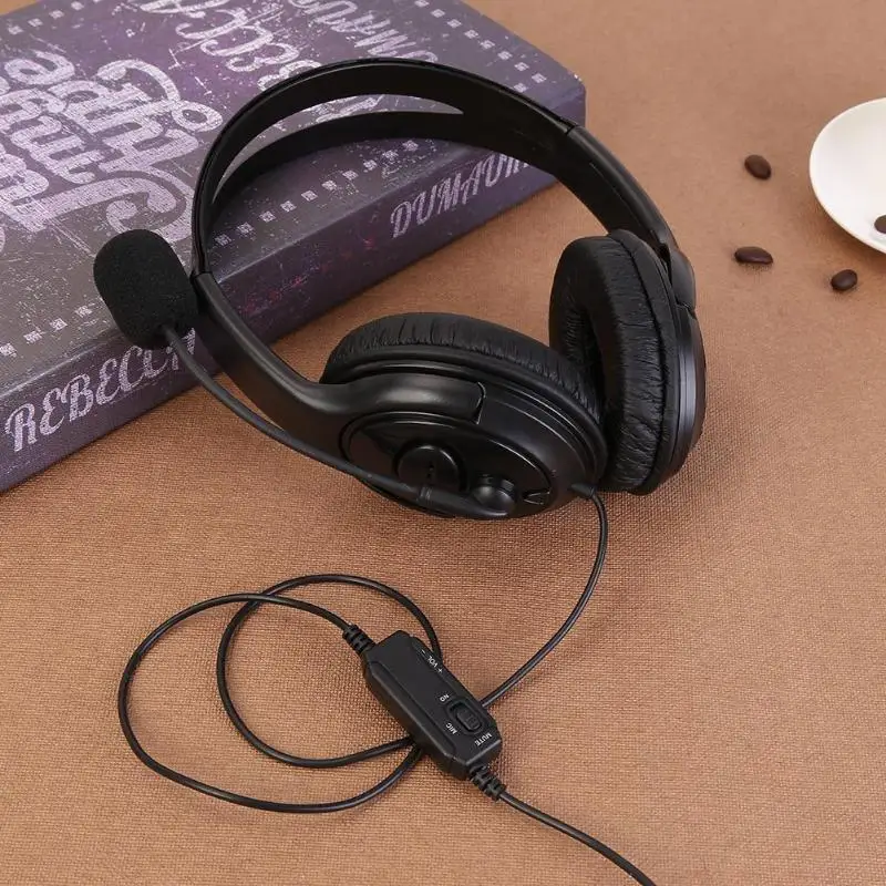 ALLOYSEED 3.5mm Wired Stereo Gaming Headphones Over-Ear Earphones Game Headset With Microphone For PS4 PC Laptop Tablet Gamer
