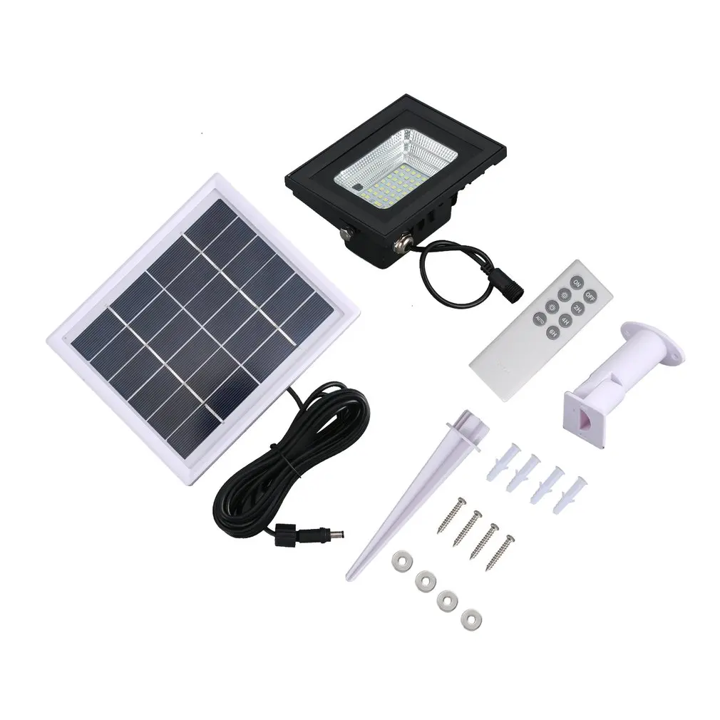 

ABS Border Solar Panel Garden LED Light Outdoor Waterproof Solar Panel 42/64 lamp beads LED Light Intelligent Remote Control