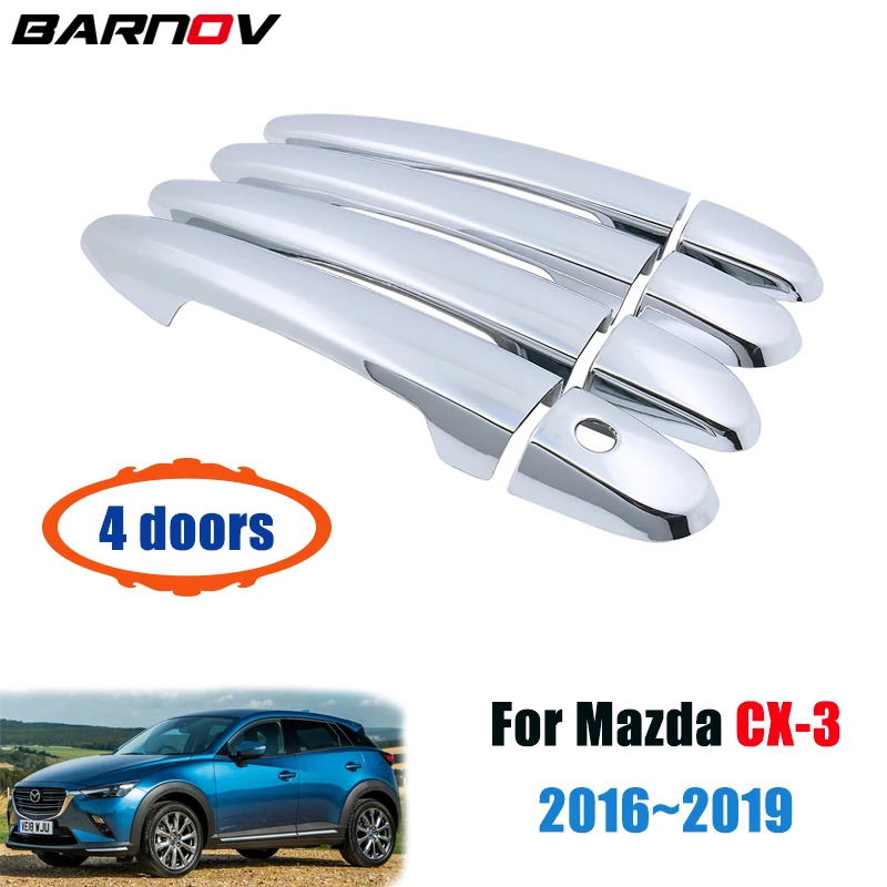 

For Mazda CX-3 2016~2019 Luxurious Chrome Exterior Door Handle Cover Car Accessories Stickers Trim Set 2017 2018