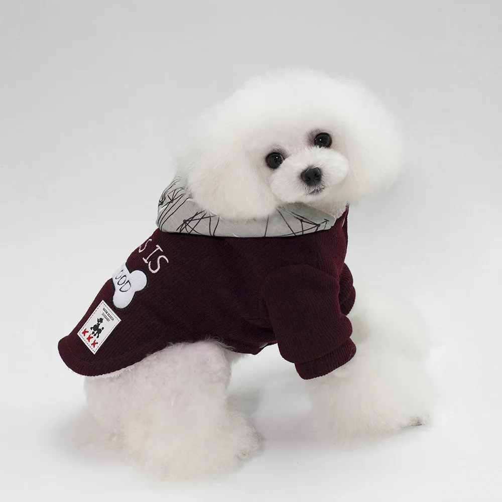 Pet Clothes New Style Bone Legs Cotton-padded Clothes Dog Clothes Teddy Fall And Winter Clothes Casual Fashion Thermal Clot