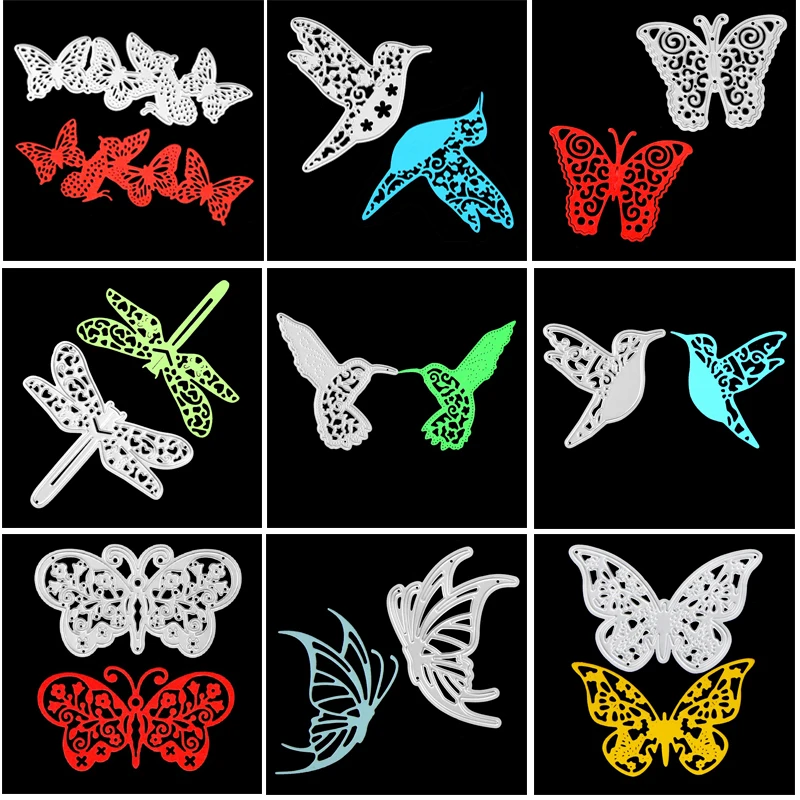 Красивая бабочка/стрекоза режущие штампы для DIY скрапбукинга декоративное
