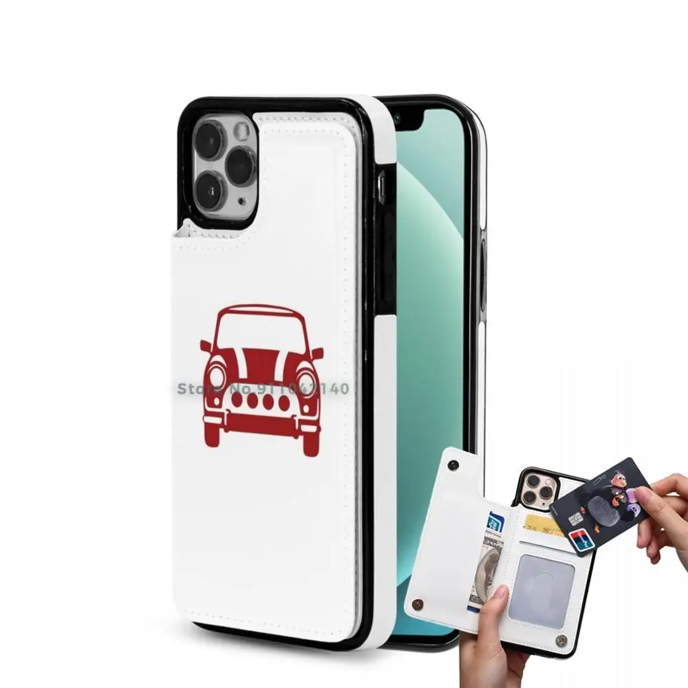 Классический Кожаный чехол-кошелек Mini Icon для Iphone 12 11 Pro Max Xs Xr 7 8 Plus держатель карт