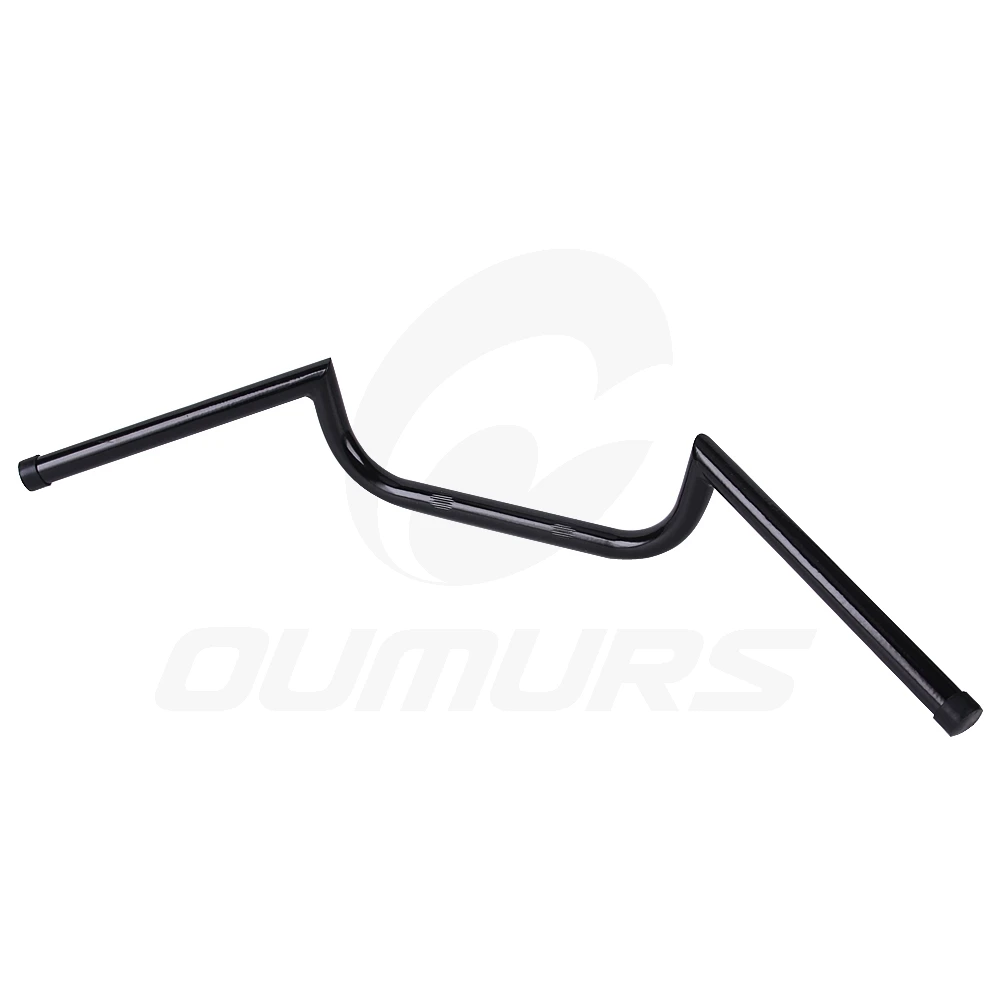 OUMURS мотоциклетные 7/" 22 мм Рули, подъемная рукоятка, универсальная для Honda Suzuki Yamaha Harley Bobber Cruiser Кафе Racer
