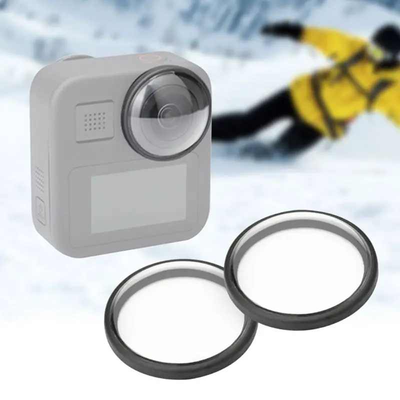 

2PCS Acrylic Protective Cover Lens Cap Protector for Go-Pro Max Sports Camera E65A