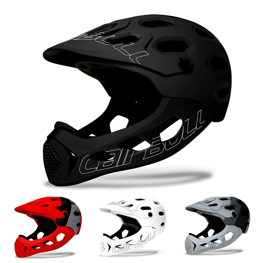 Сверхлегкий мужской женский горный велосипедный шлем полный покрытый MTB вниз холм Полный лицевой шлем Inte-mold TRAIL BMX велосипедные шлемы