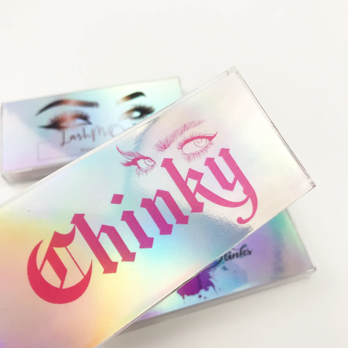 wholesale 3d mink lashes case eyelash packaging box lash boxes packaging custom logo plastic sliding clear custom lash boxes
