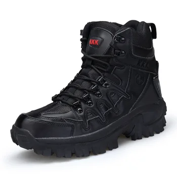 

Winter Men Workwear Leather Desert Camouflage Army Fans Tactical Boots Men Fashion Outdoor Shoes Combat Warrior Boots XX-317