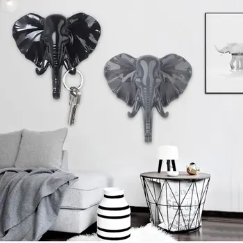 

Deer Elephant Head Model Hook Hanger Creative Wall Fashion New Affordable Living Room Bedroom Coat Key Hooks Wall Decoration