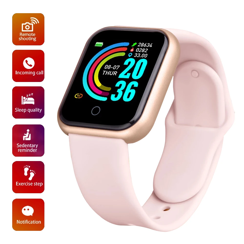 

Smart Watch Men Women Heart Rate Blood Pressure Bluetooth Smartwatch Fitness Sport Smart Bracelet for Android IOS Phone Watches