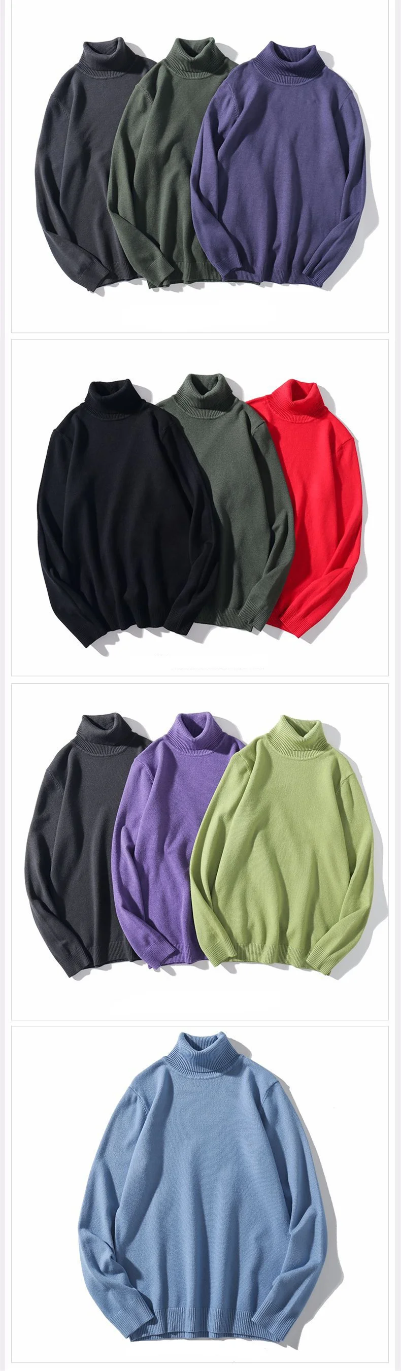 BOLUBAO, мужские одноцветные свитера, Осень-зима, Мужская водолазка, пуловеры, мужской облегающий вязаный свитер, брендовая одежда