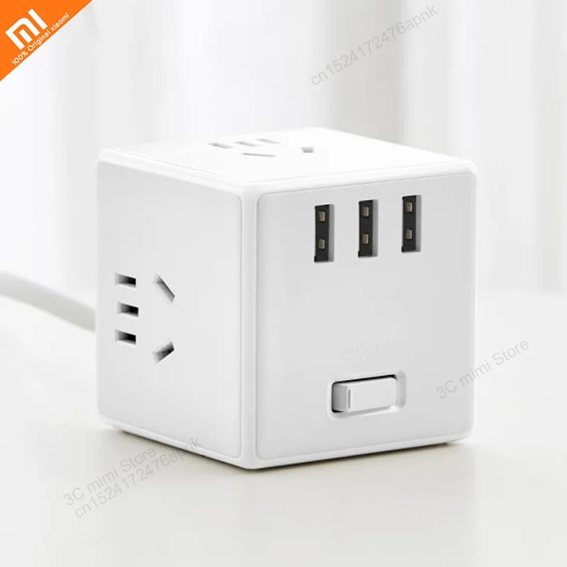 

Xiaomi mijia cube converter usb socket converter plug multi-function plug-in board electric cube charging tow board smart