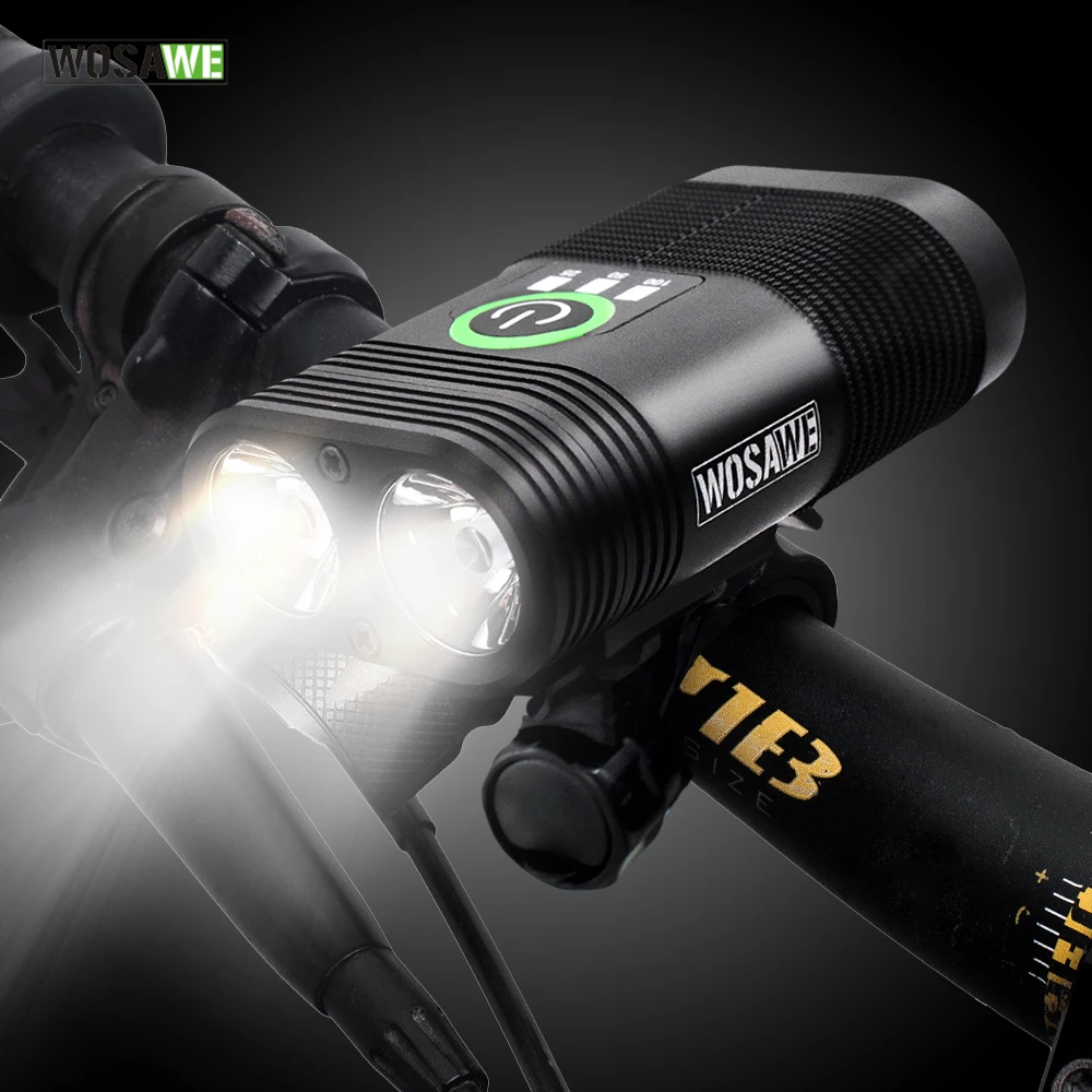 

WOSAWE Bicycle Light USB Cycling Led Light Built-in Rechargeable Battery Flashlight Handlebar Mounting Lantern For A Bicycle