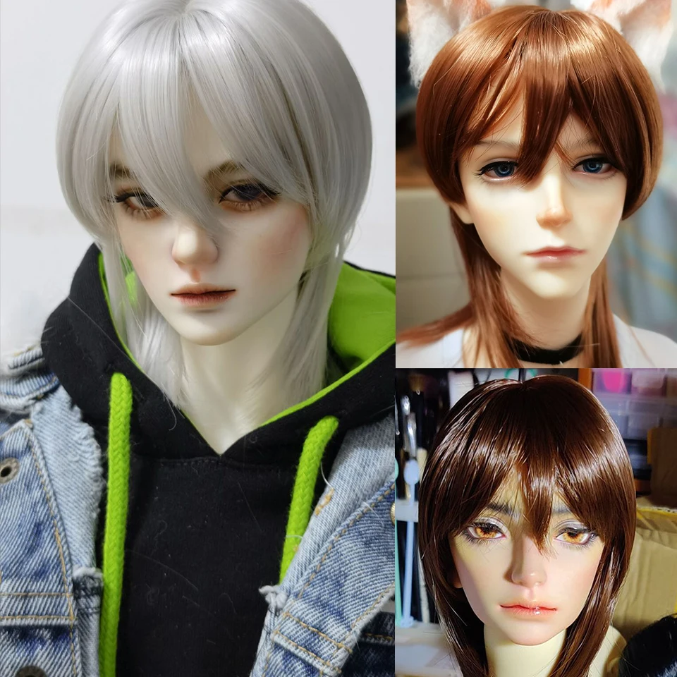 Парик для куклы BJD новинка молочный шелк мягкие шелковые Детские волосы с париком
