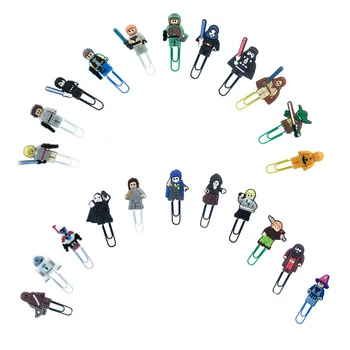 

50Pcs Cartoon Star Wars Figures Bookmark Metal Clips Page Holder For Teacher Students Paper Clip School Supplies Decoration Gift