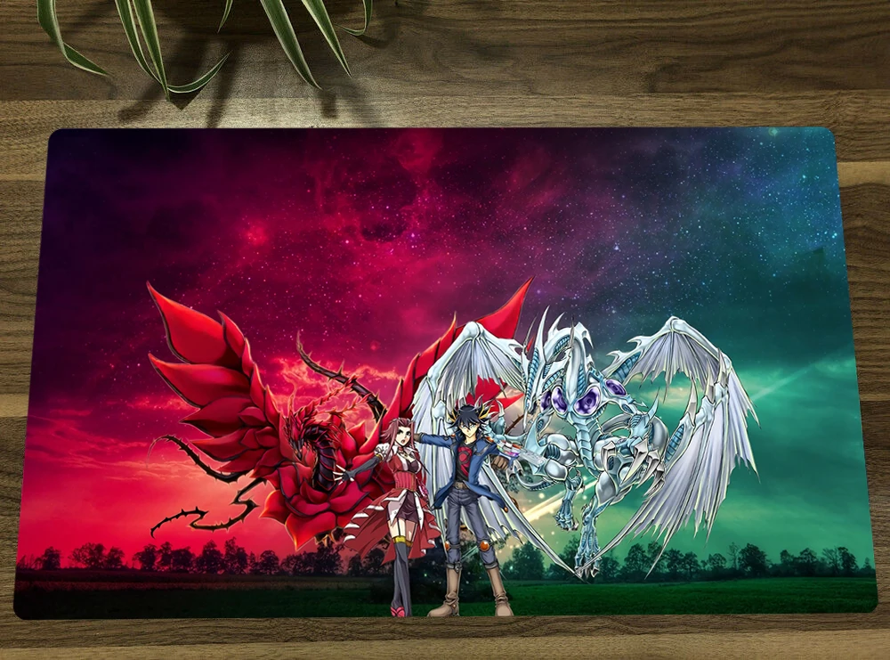 YuGiOhAkizaIzinskiBlackRoseDragonTCGMatAnimeTradingCardGame