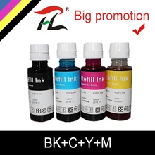 HTL 4PK 100 мл краска чернила для hp, 4 цвета+ 100 мл, для hp Премиум краска чернила, общие для hp принтера чернила все модели 802XL 803XL 62XL 63XL