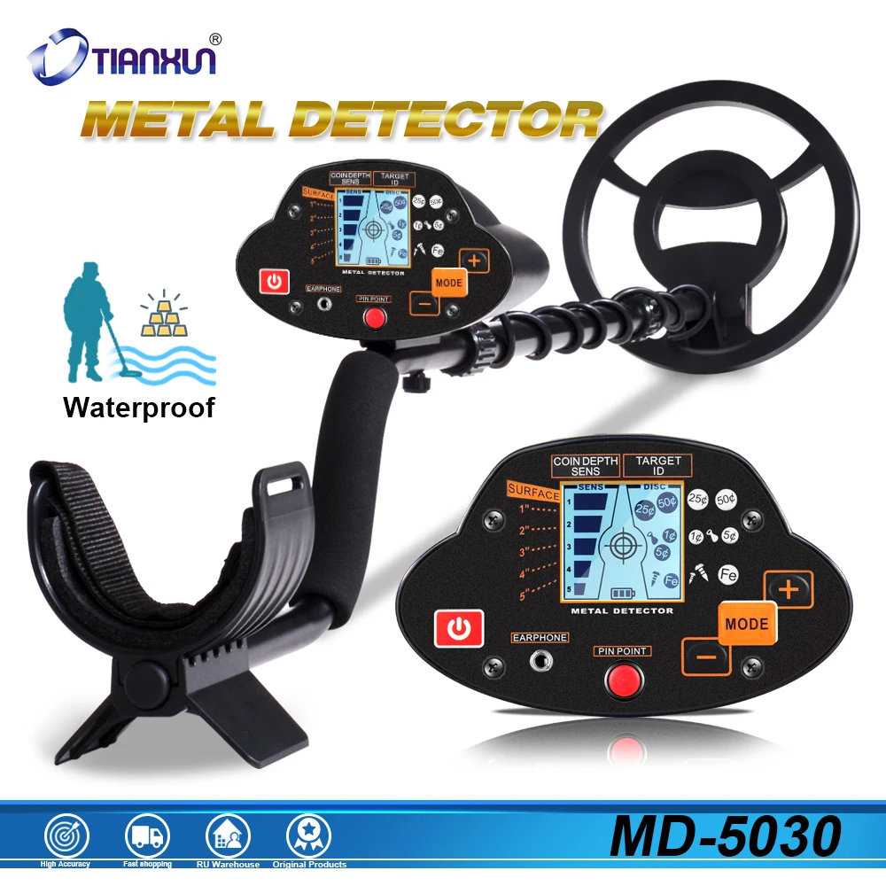 

MD-5030 Professional Metal Detector Underground Depth Scanner Search Finder Gold Detector Treasure Hunter Detecting Pinpointer