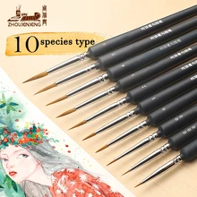 

Hook line pen watercolor claborate-style oil painting extra fine soft weasel hair Hand Painted 00000 brush gouache acrylic strok