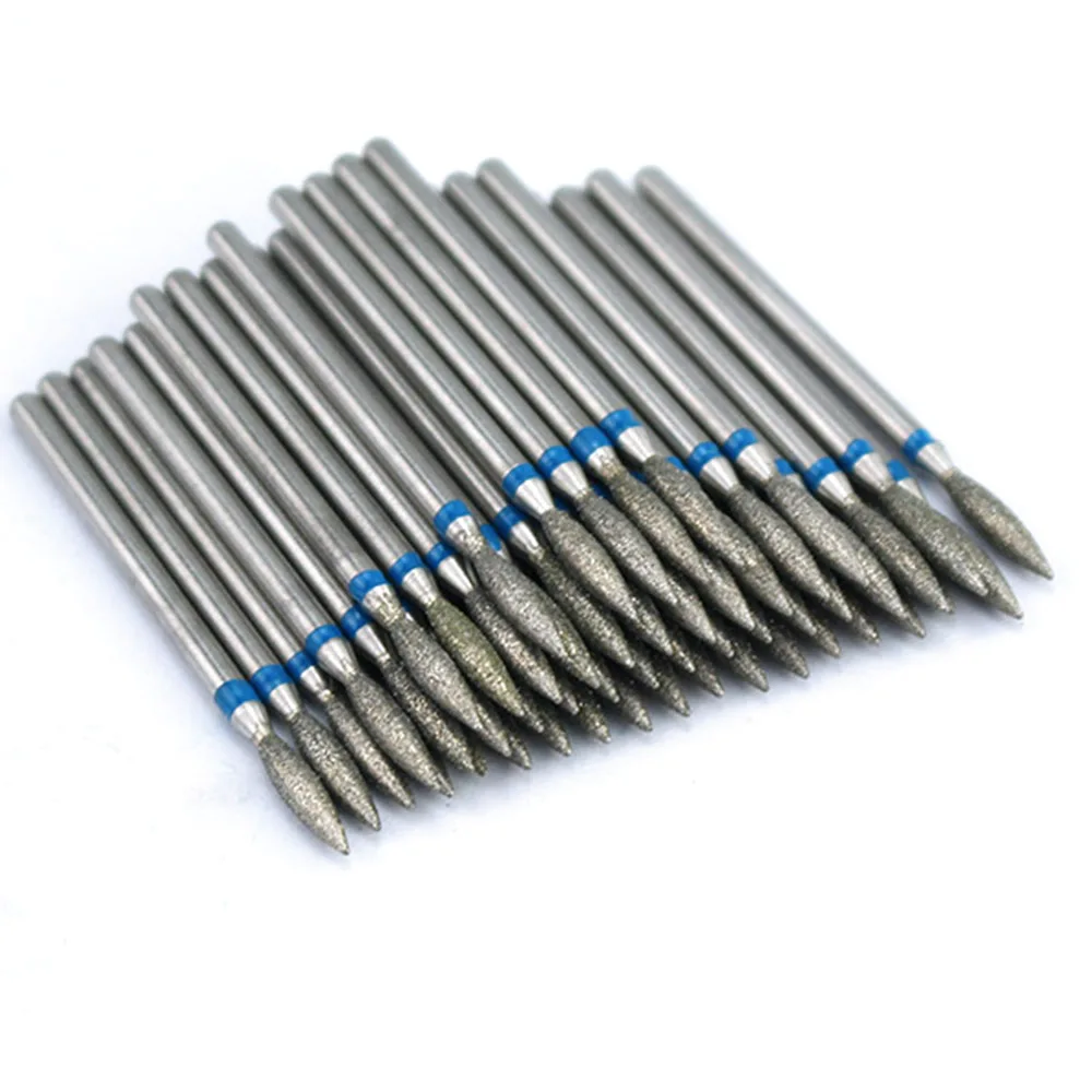 50pcs Diamond Nail Drill Bit for Electric Manicure Machine Accessories Nail Art Tools Polish Remover Mills Cutter Nail Files