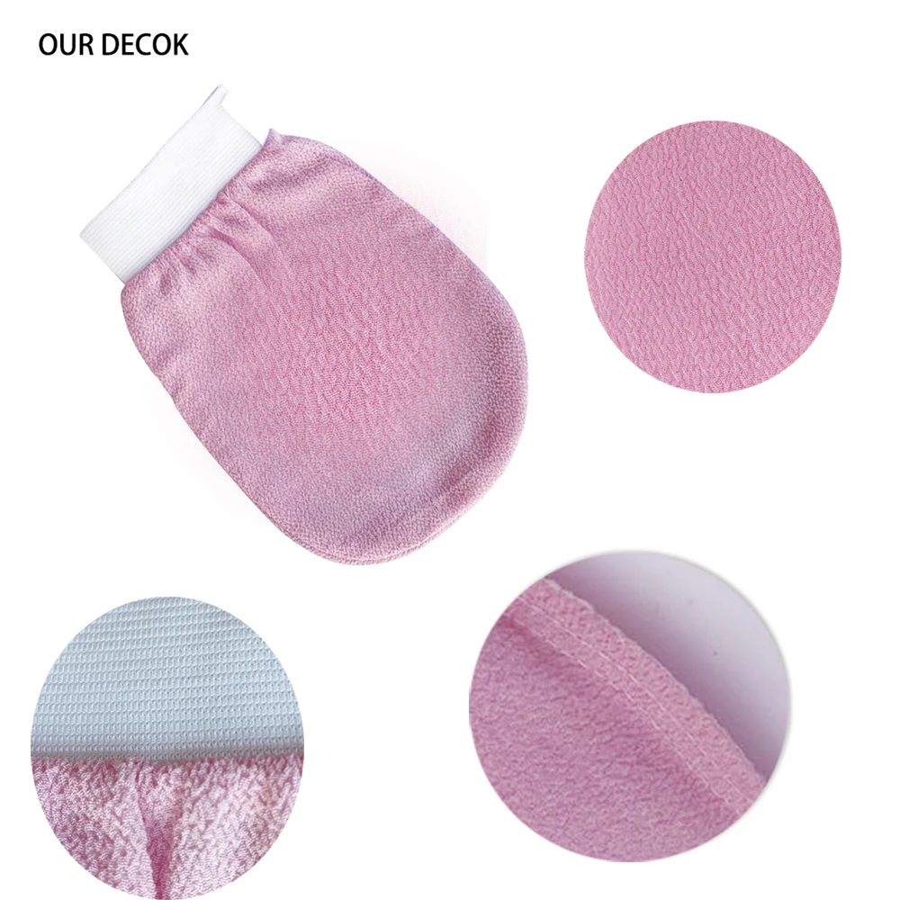 1Pc gloves medium sand single layer double-sided massage bath towel back rub bath exfoliation