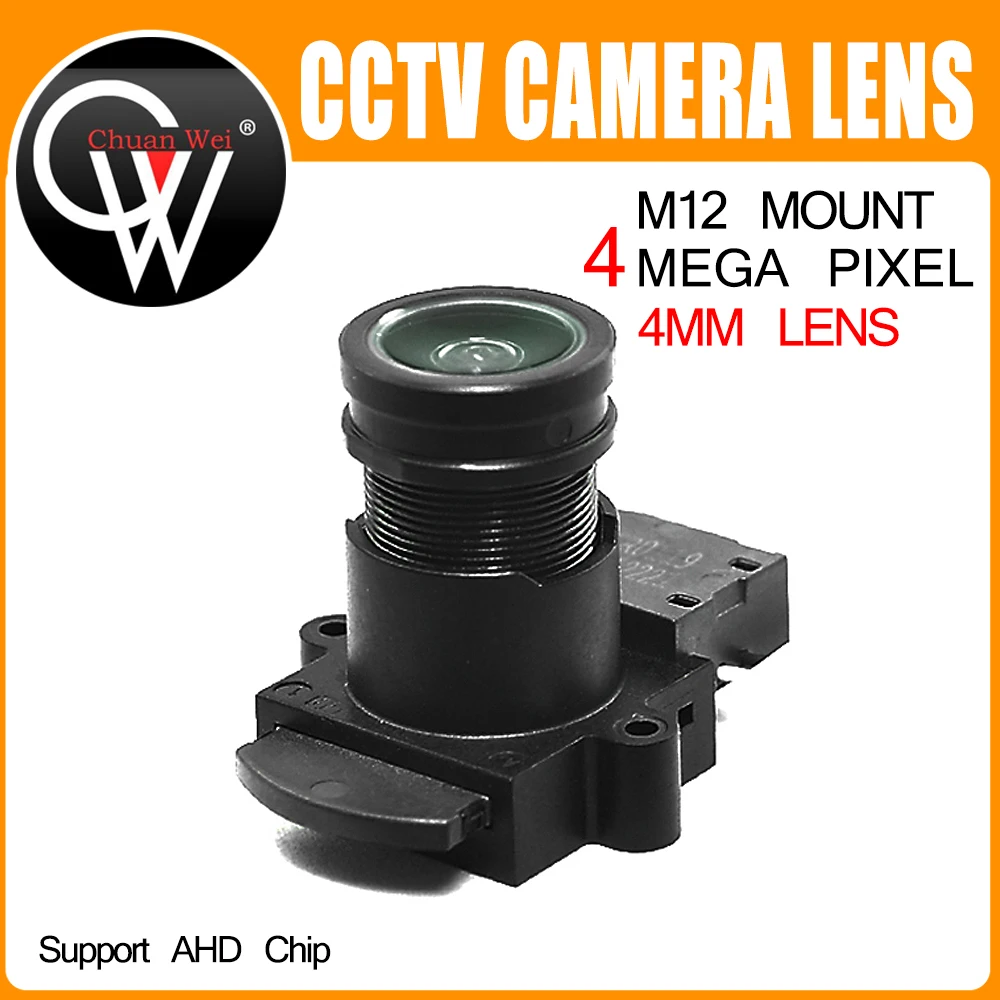 Lente + ir Câmera de Cftv Lens para 720p Lote 4mm Cut F1.5 M12 93.7 Graus Cctv 1080p ip 5 Pçs – 4mp