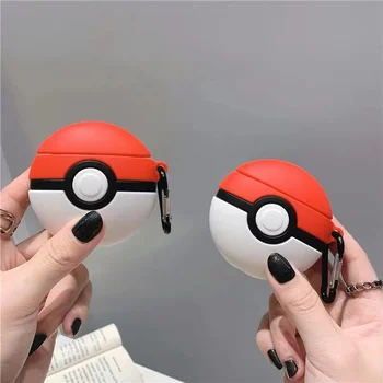

3D Earphone Cases for AirPods 2 Case Cute Elf Ball Cartoon for Apple Air Pods Protect Cover for Earpods Earbuds Case Ring Strap