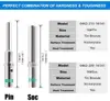 JRready Deutsch DT Contact Kit 16# Solid Contacts Male 0460-215-16141 Female 0462-209-16141 Wre14 (100 Pair) 6