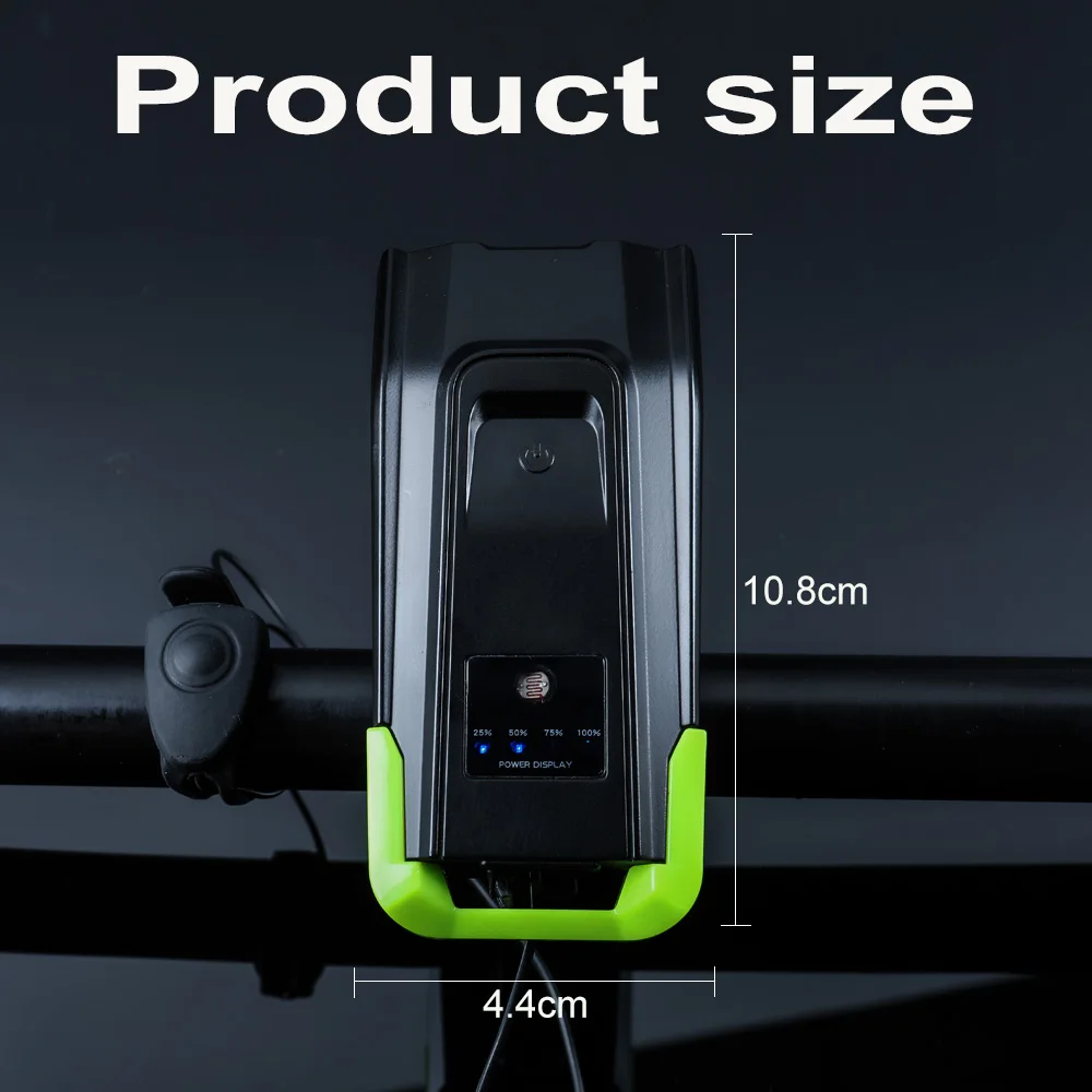 20000LM USB перезаряжаемая умная велосипедная лампа индукция 4000 мАч передняя фара велосипеда с рогом светодиодная велосипедная лампа для верховой езды задний фонарь