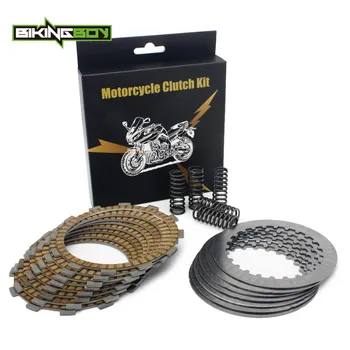 

BIKINGBOY For Kawasaki KX 125 03 04 05 KX125 7 Clutch Friction Plates + 6 Steel Separator Plates + 5 Heavy Duty Springs Off-road